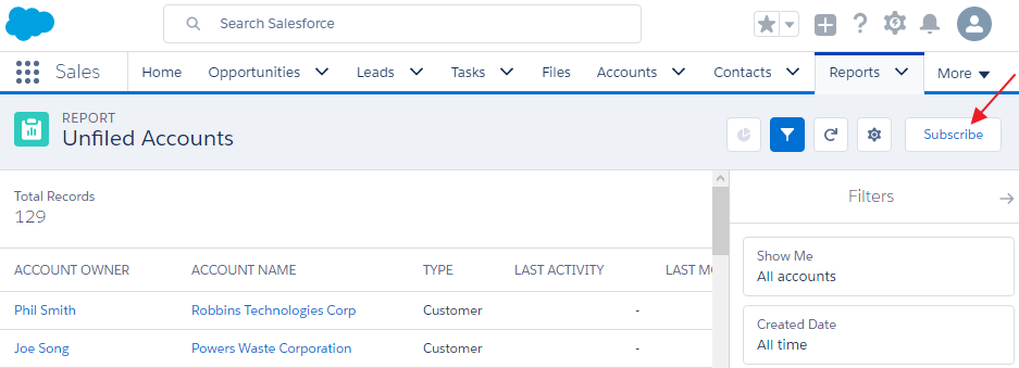 Subscribe To Reports Salesforce Lightning Reporting And Dashboards Book