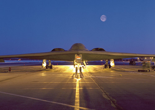 The B-2 Spirit is a multi-role, long-range bomber operated by the U.S. Air Force that can deliver conventional or nuclear weapons and penetrate deep into enemy defenses using its advanced stealth technology. (Source: Northrop Grumman)