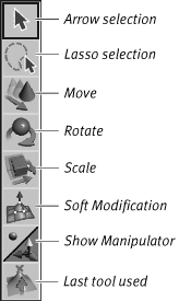 Maya’s manipulation tools.