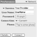 The Network Preferences Main screen