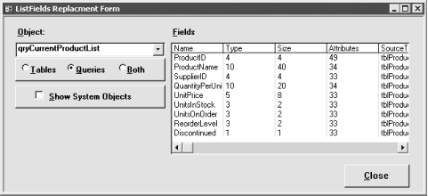 Get A Complete List Of Field Properties From A Table Or Query - Access ...