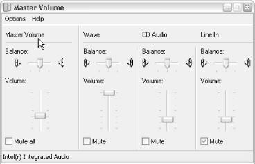 Labels are noninteractive captions for other controls (like these sliders) that don’t have captions of their own