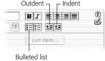 Many of the Property inspector text formatting options are similar to tools you’d find in a word processing program.