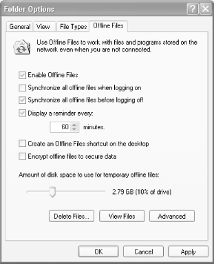 Enabling offline files