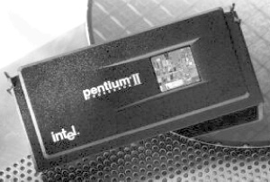 Intel Pentium II processor in the original SECC package (photo courtesy of Intel Corporation)