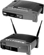 Whether they're wired (top) or wireless (bottom), your network's router keeps the traffic moving along your network and divvies up that high-speed cable or DSL connection, distributing it from your Internet service provider to all the computers connected to your home network.Routers designed for wired networks typically have jacks on the back so that they can connect (via network cables) to a modem and all the PCs that are on the network. Wireless routers, on the other hand, have jacks to hook up to your broadband modem and maybe one other network device. But wireless routers use invisible radio waves to connect to PCs that are within range.