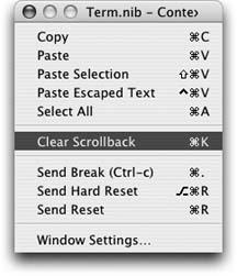 ContextMenu’s menu editor window.