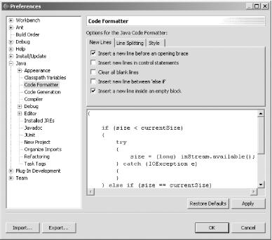 Customizing code assist