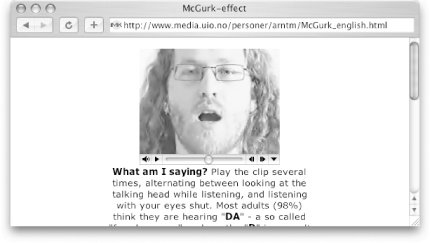 Arnt Maasø’s McGurk Effect video