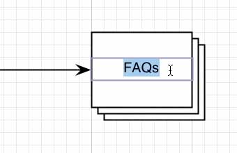 OmniGraffle label edited in place