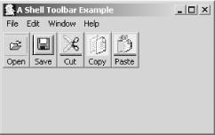 Window with toolbar