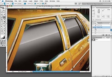 Subtract some of the original window selection to create a shine line, and then brush highlight into the selection area to create a hard shiny edge