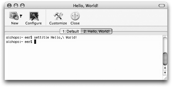 Customized tab labels in iTerm