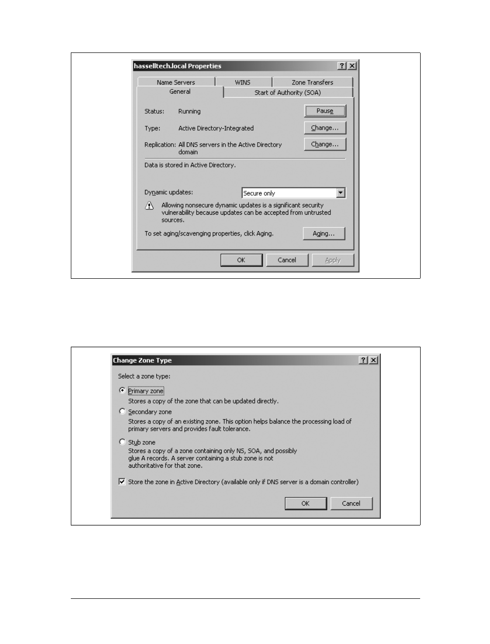 Entering and Editing SOA Records - Learning Windows Server 2003, Second ...