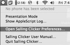 The Clicker’s menu bar icon