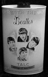 The hallowed “Margo of Mayfair” Beatles tin. Who knew 40-year-old powder could be so expensive? Buy two and they’re even more expensive bookends!