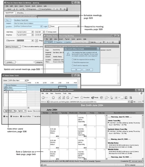 Scheduling and Managing Meetings