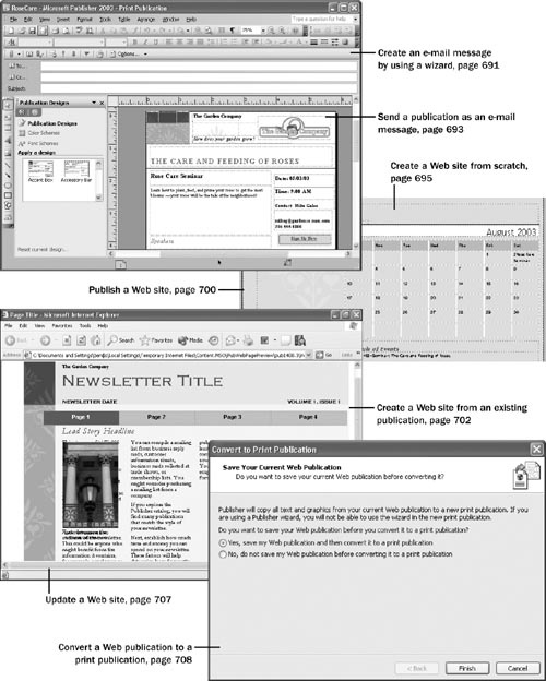 Creating Web Sites and E-mail Messages