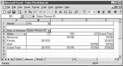 Sample PivotTable