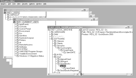 RegEdt32, the NT Registry editor