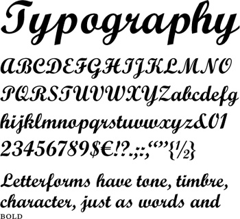 monotype script font