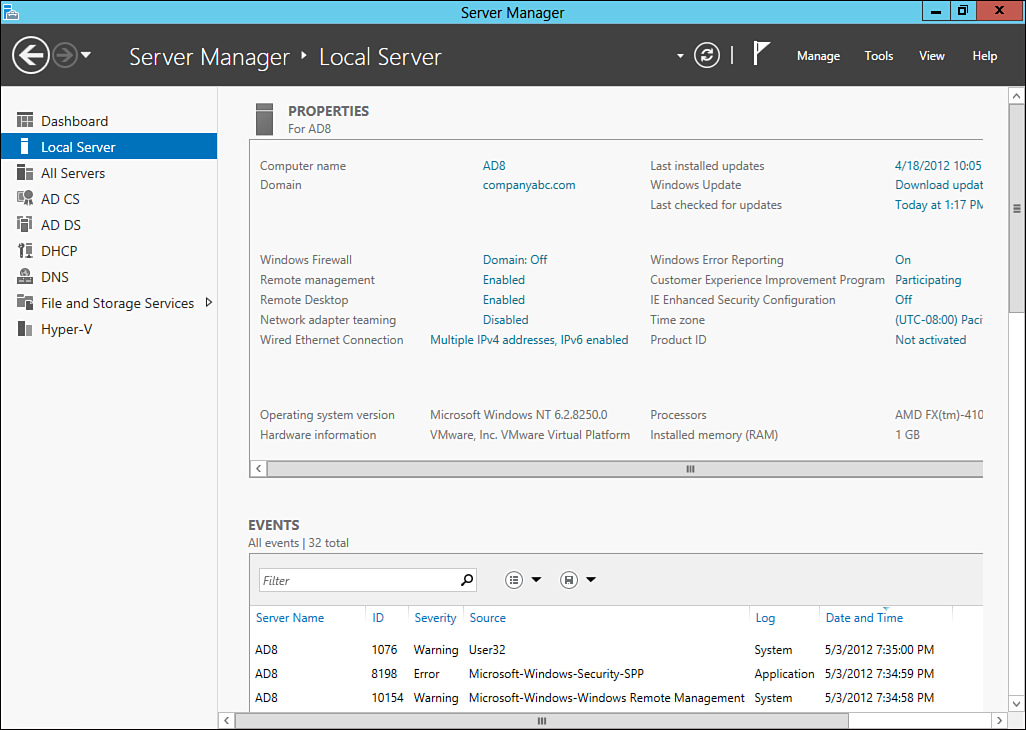 New Server Manager Tool Windows Server 2012 Unleashed Book 