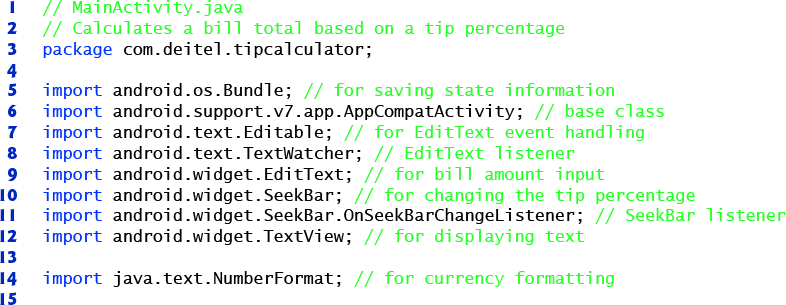 Computer code with the first 15 of 115 lines