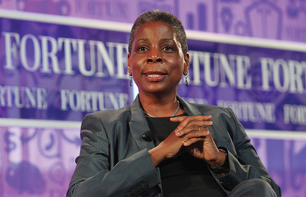 Photo shows Ursula Burns, CEO of Xerox Corporation.