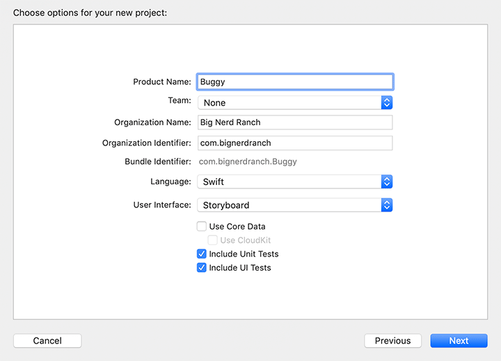 Configuring Buggy