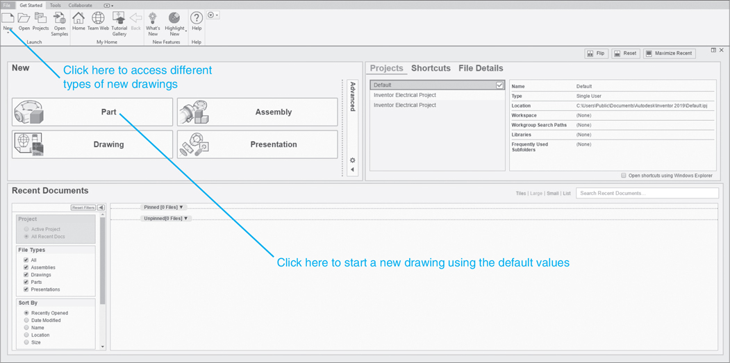 Chapter One. Get Started - Engineering Design Graphics With Autodesk ...