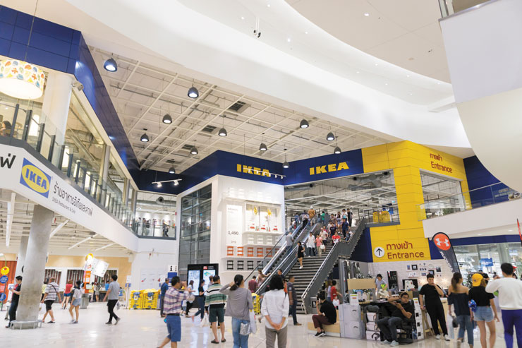 Photo of an Ikea store.