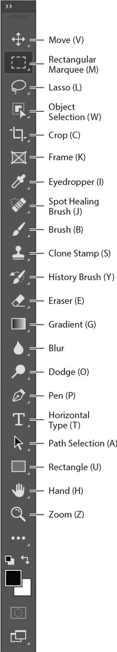 Appendix: Tools panel overview - Adobe Photoshop Classroom in a Book ...