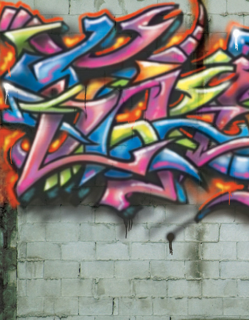 spray paint street art