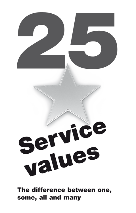 25 Service values