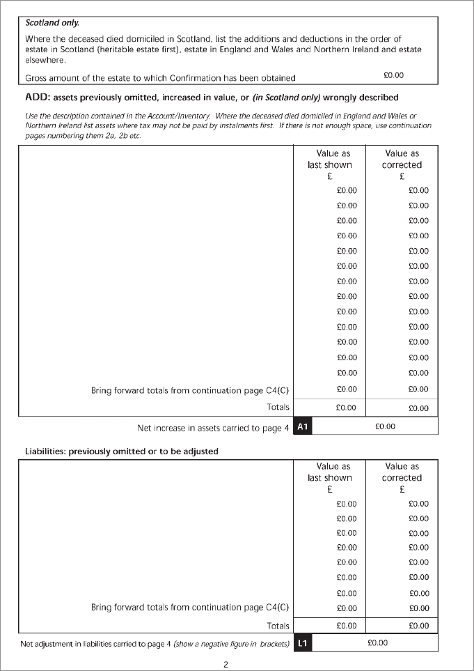 Completing Form IHT400 1 4 Financial Times Guide To Inheritance Tax   Bg8d 