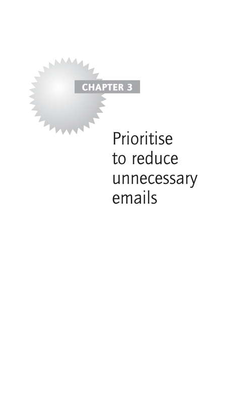 Prioritise to reduce unnecessary emails