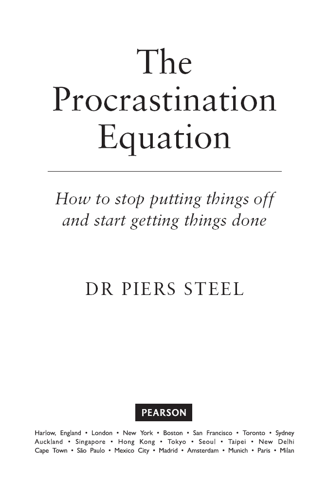 The Procrastination Equation