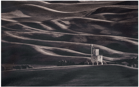 Figure 3.2 Last light on the Palouse 5, 11ʺ × 14ʺ on Lana Aquarelle, © Donald Nelson 2017