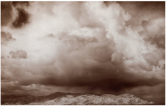 Figure 8.2 Thunderstorm over Galician Coast, 15ʺ × 20ʺ single transfer on cotton rag, © Sandy King 2017