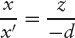 Linear Interpolation of 1/z