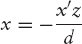 Linear Interpolation of 1/z