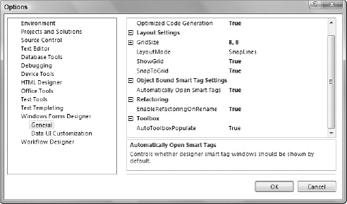 Form Design Preferences - Professional Visual Studio® 2008 [Book]