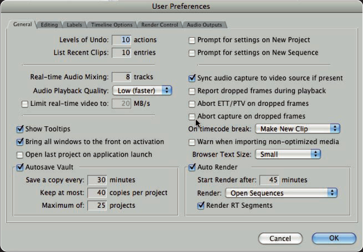 What Are the Critical Final Cut Pro Preferences?