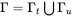 normal upper Gamma equals normal upper Gamma Subscript t Baseline union normal upper Gamma Subscript u