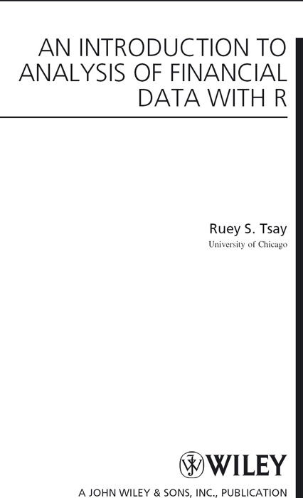 Titlepage - An Introduction To Analysis Of Financial Data With R [Book]