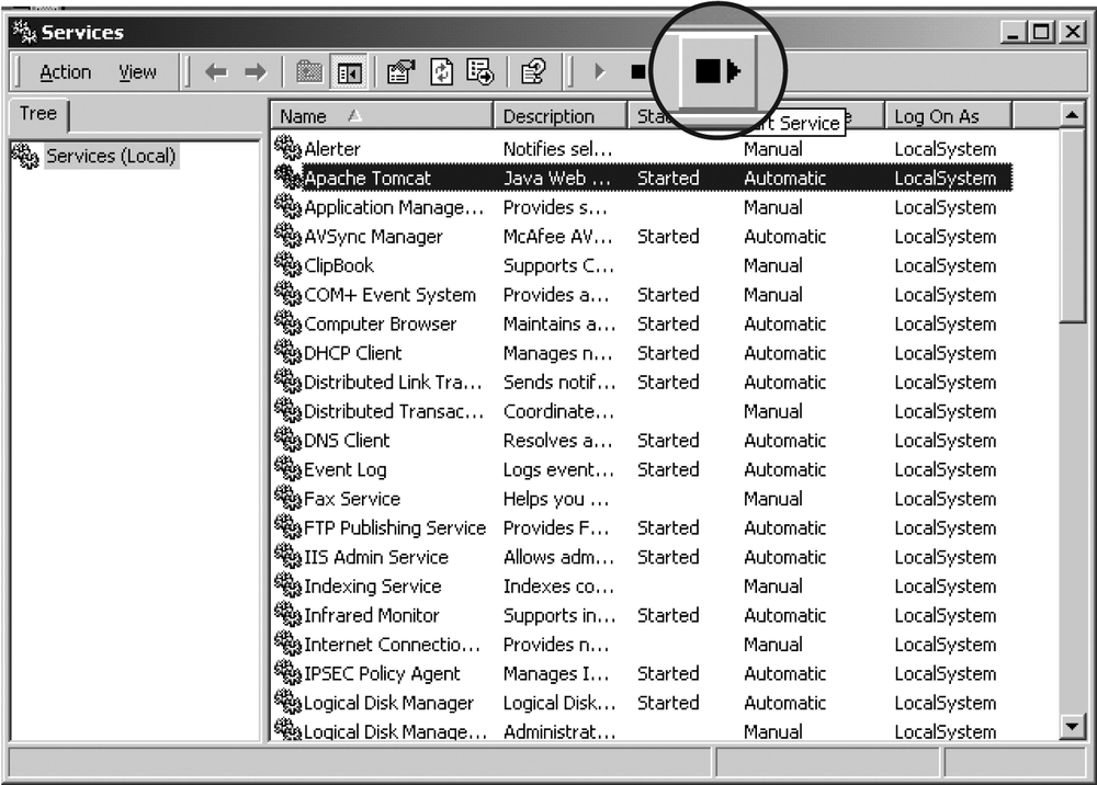 Linux Tomcat Reboot From Command Line