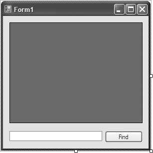 Layout for Form1 in SearchWindowsFormsDataGridView solution