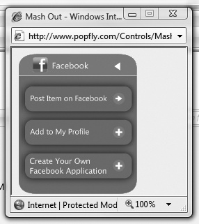 Publish to Facebook options