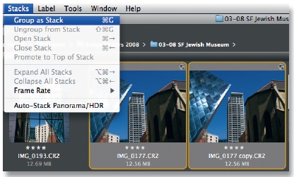 Group your original and duplicate versions together as a Stack.Then you can convert the duplicate to black and white.