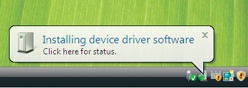 When plugging in a card reader for the first time, Windows might tell you it's installing a new driver.